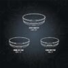 Muller Koch Marble Stone Coating Oven Tray Set 3 Pieces MK-5019
