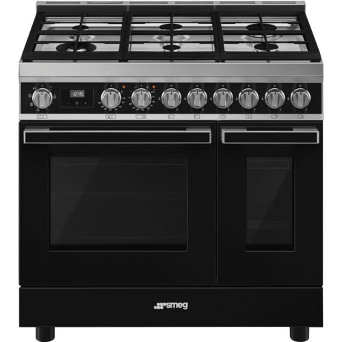 Smeg Cooker with Gas Hob CPF92GMBL