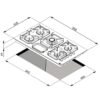 Lofra Gas Hob HLS9U0 - Image 2