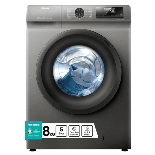 Hisense Washer 8kg 1200RPM WFQP8012JT/S Titanium